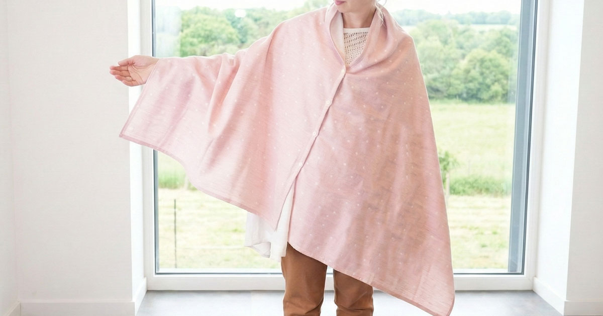 babygooseのオーガニックコットン授乳ケープ