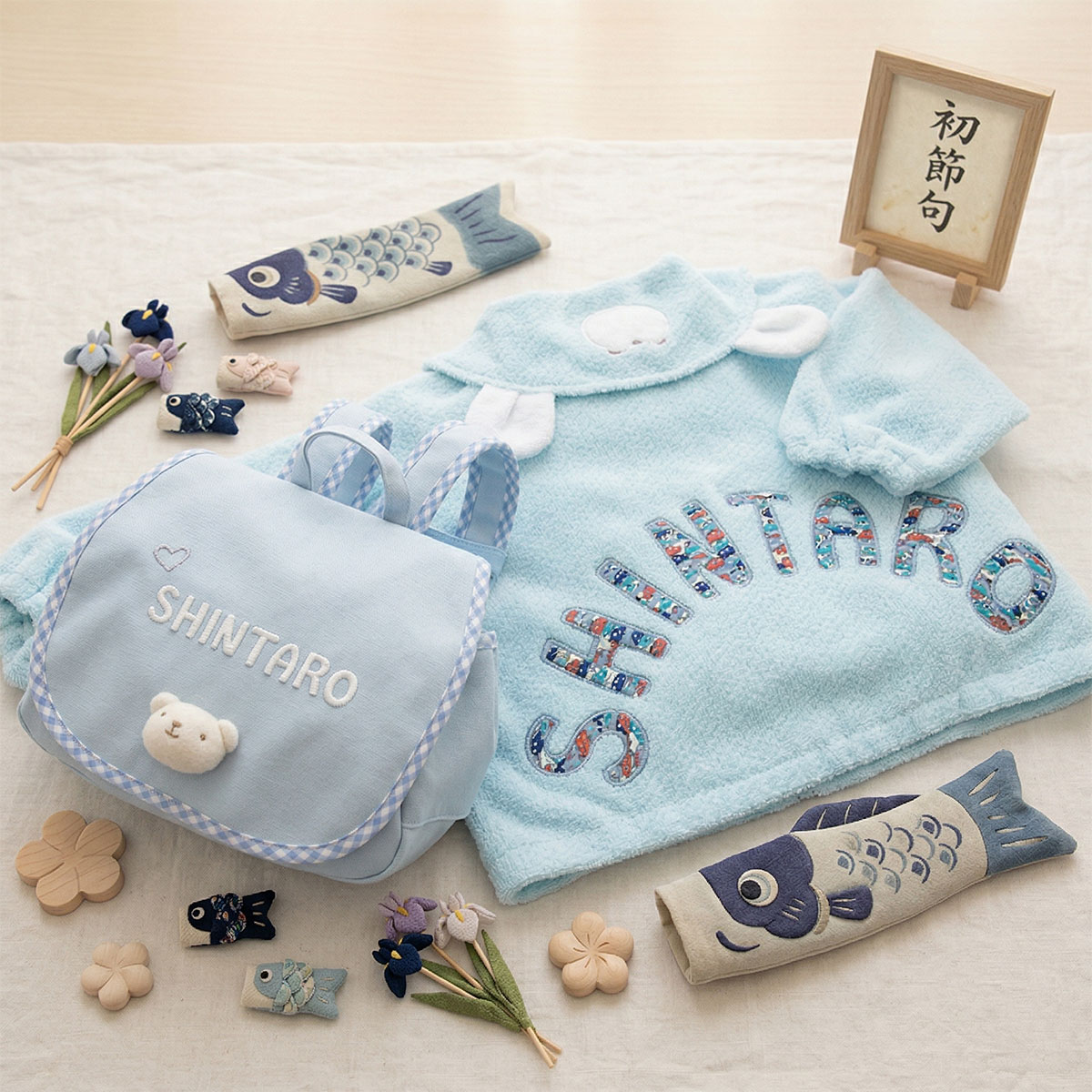 BabyGooseのNamingジャンパーとくまさんリュックのセット