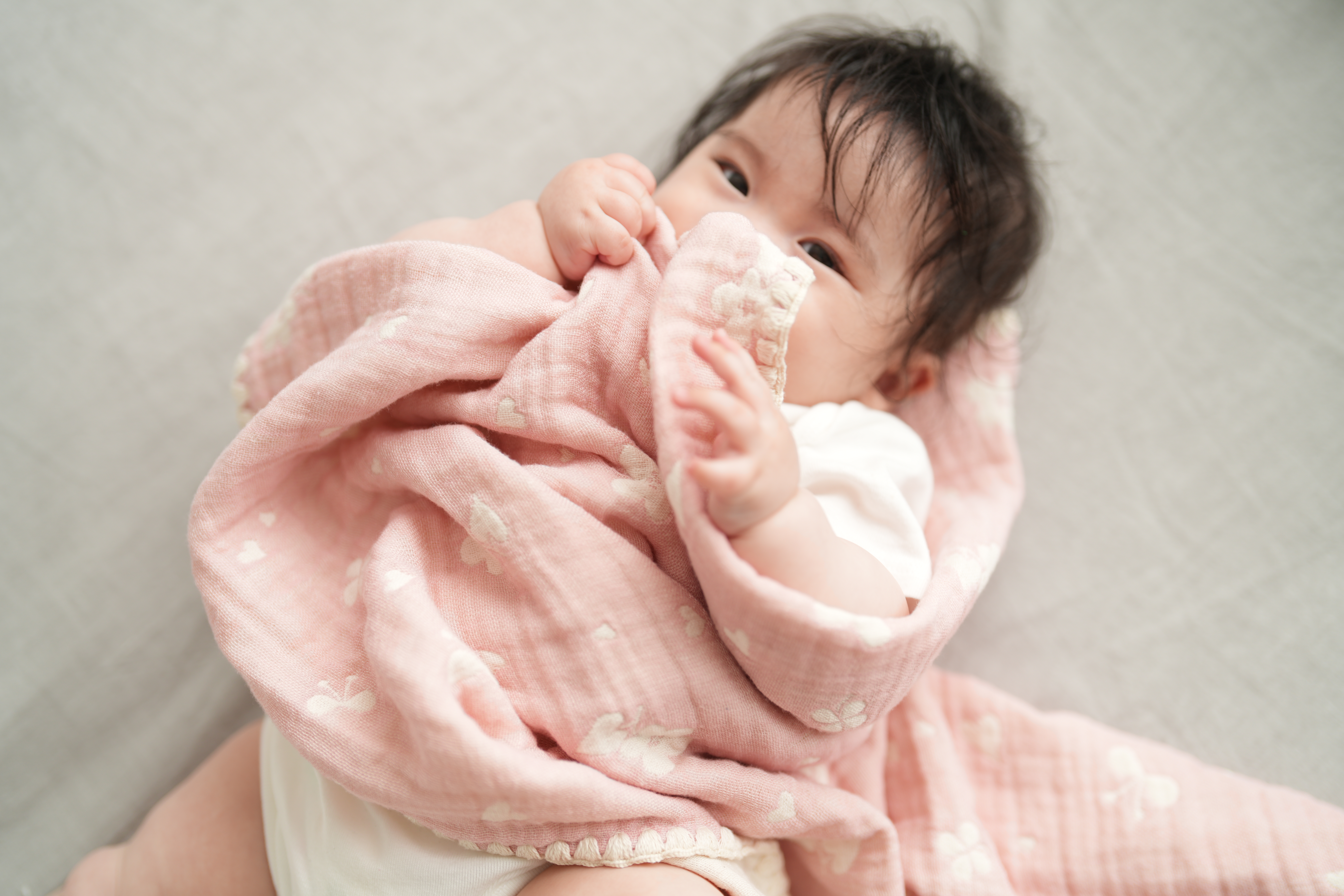 後晒しガーゼのふんわりとした風合い