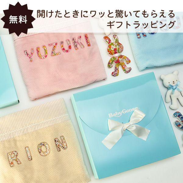 天使の羽つきBIGリボンスタイver.2 5種セット 天使の羽でハイハイをもっと可愛く！お名前入りで喜ばれるスタイ