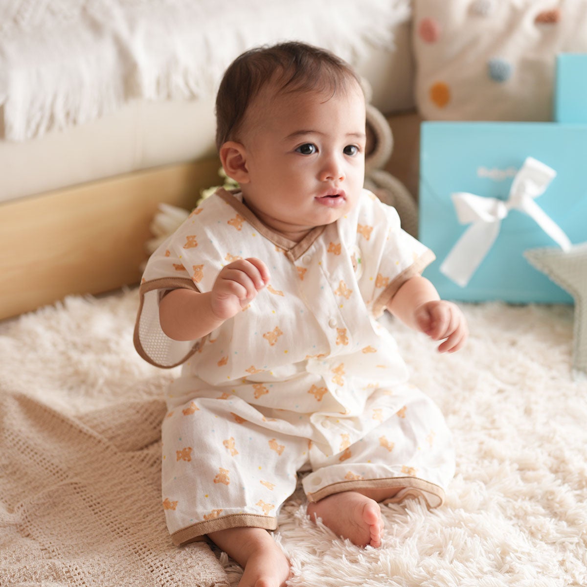 背中メッシュで蒸れずにぐっすり眠れるダブルガーゼスリーパー